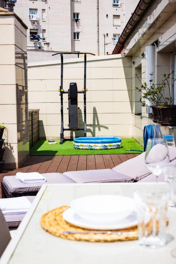 Appartement Lujoso Atico Entre 2 Playas Con Garaje, Terraza, Vistas Y Wifi à Gijón Extérieur photo